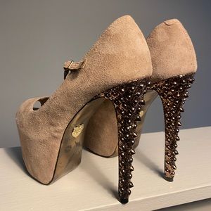 Betsey Johnson Embellished Platform Heel